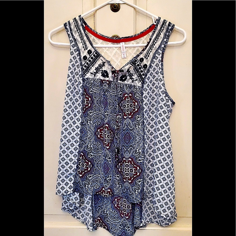 HI LO TANK. Bold and beautiful graphic print- great addition. Never worn!